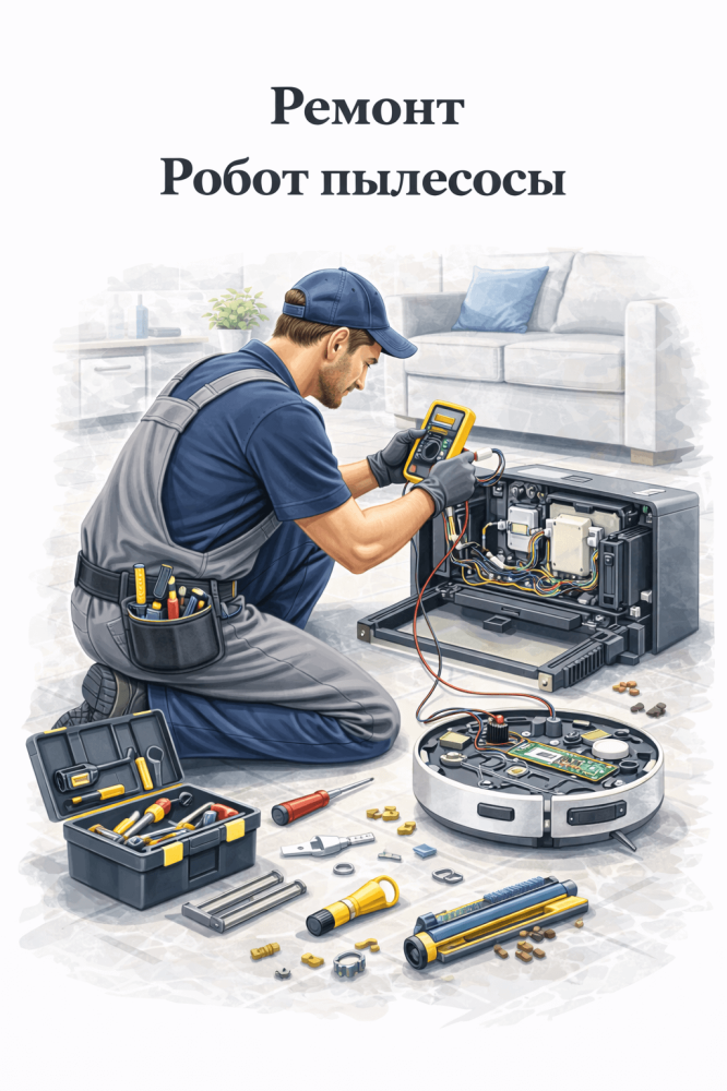 Ремонт пылесосов, роботов пылесосов